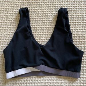 Fabletics sports bra (M) in black
